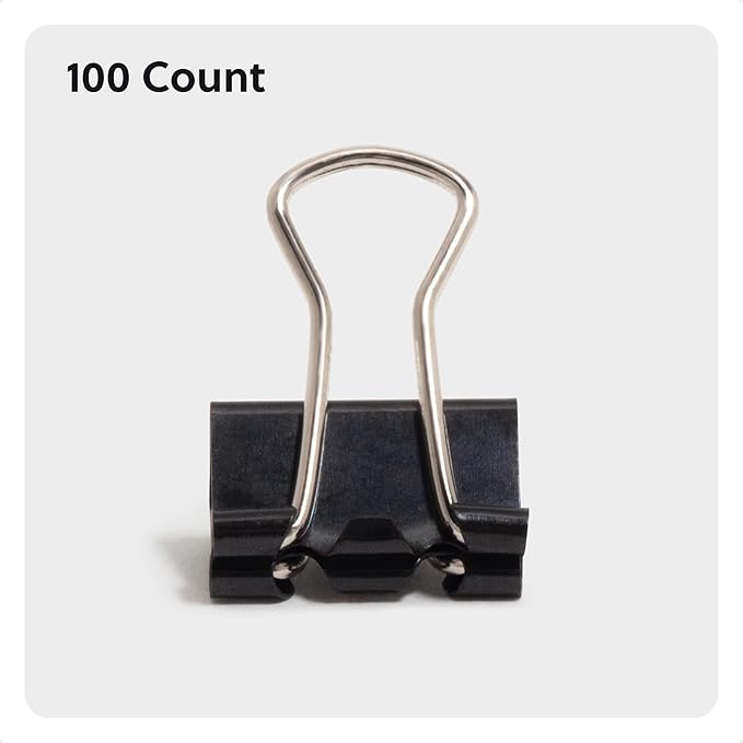 U Brands Binder Clips, Micro 1/2-Inch Width, 1/5-Inch Paper Holding Capacity - Image 2