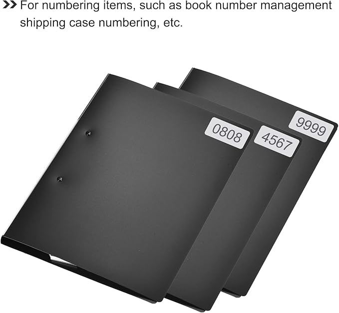 MECCANIXITY 5001 to 6000 Consecutive Number Stickers Inventory Label Black - Image 4