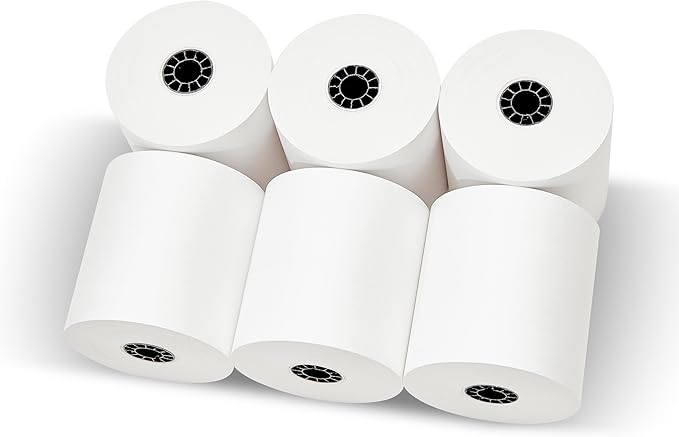 3" x 165' 1-Ply Bond Receipt Paper POS Cash Register Point of Service Printer - Image 2