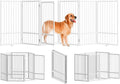 Full Metal Freestanding Dog Gate by SNUOWU
