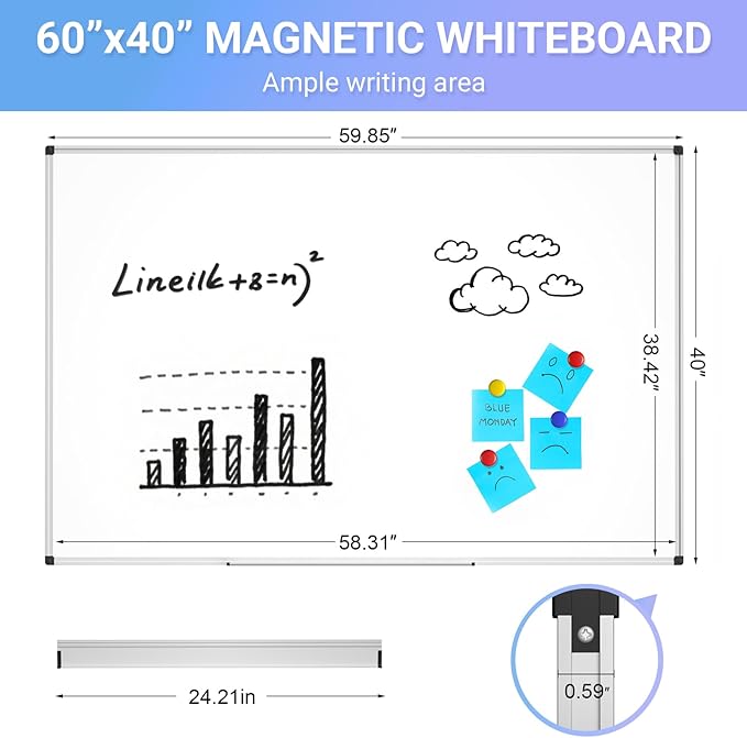 Magnetic Dry Erase Whiteboard - Image 3