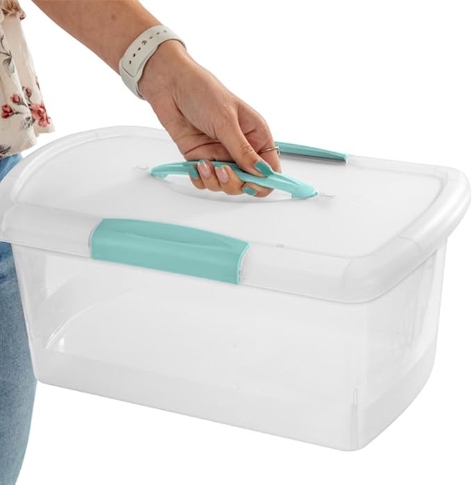 Sterilite Medium Nesting ShowOffs, Stackable Small Storage Bin - Image 7