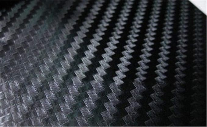 3D Black Carbon Fiber Vinyl Bubble Car Wrap Film Automotive DIY Decals - Image 6