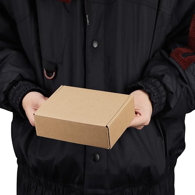 PHAREGE 7x5x2 inch Shipping Boxes Bulk 50 Pack Brown, Tab Lock Tuck Top Mailer - Image 4