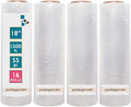 16 Rolls 18" x 1500 Ft Stretch Wrap Heavy Duty, Industrial Strength Shrink Wrap by packagezoom