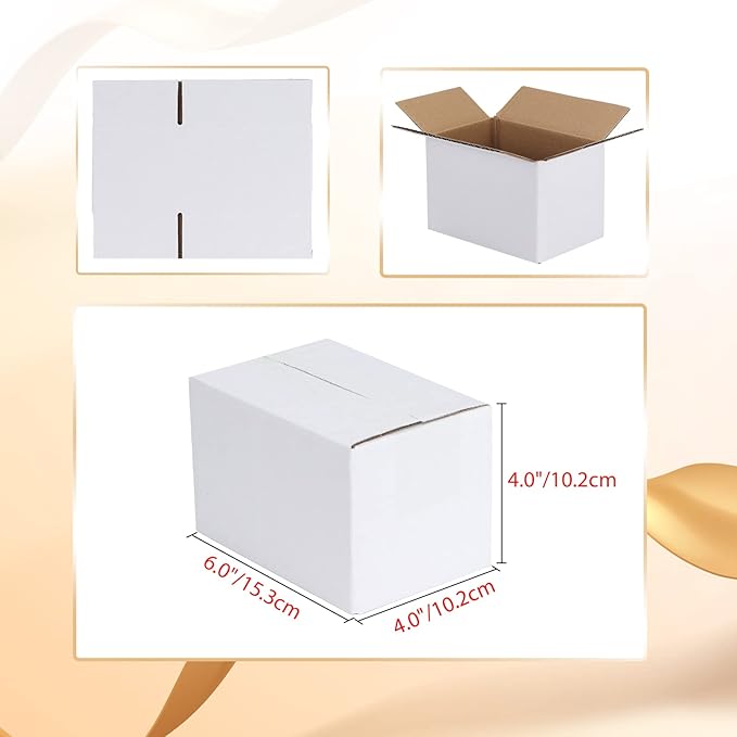 Calenzana 6x4x4 Shipping Boxes Set of 40, Small Corrugated Cardboard Box - Image 2