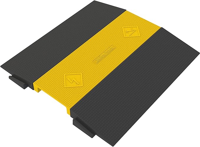 Assemble Threshold Bridge Ramp, 1 Large Channel Floor Wire Hose Cord Cable by OranLite