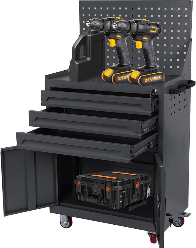 Rolling Tool Chest with Drawers Tool Storage Cabinet Auto Repair Tool Cart - Image 7