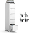 5 Drawer Mobile File Cabinet, Metal Filing Cabinet by BIZOEIRON