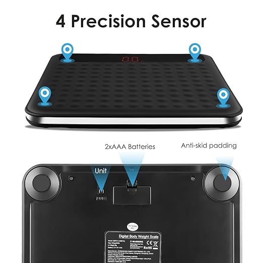 Uten Digital Body Weight Bathroom Scale, High Precision Measurements Scales - Image 6