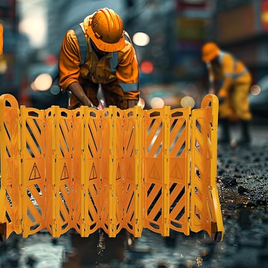 Yeeoy 13 Foot Safety Barrier, Expandable Mobile Barricade System, Commercial - Image 9