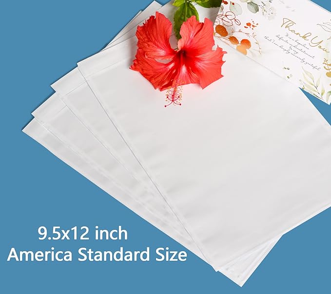 100 PCS 9.5"x 12" Clear Self-Adhesive Packing List Envelopes - Image 2