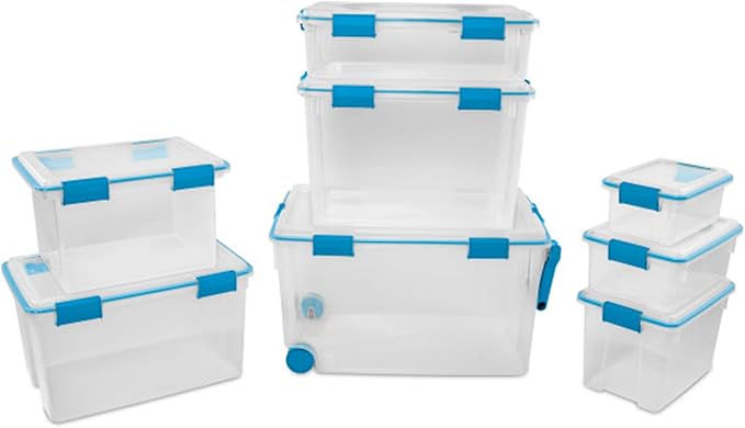 Sterilite 12-Pack Gasket Box, Weather-Resistant Storage Bins - Image 7