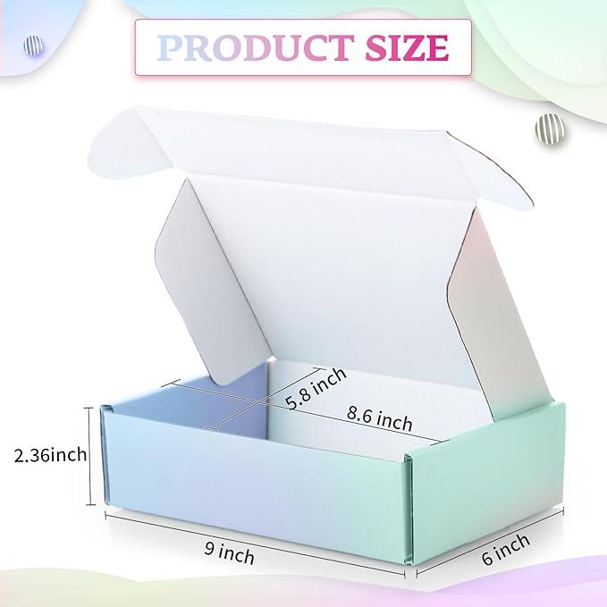 Spakon 50 Packs Shipping Boxes Cardboard Corrugated Mailer Packaging Boxes - Image 3