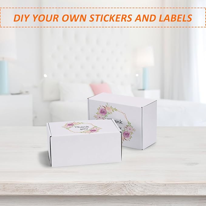 HORLIMER 10 Pack 6x4x3 Shipping Boxes, Small Business - Image 4