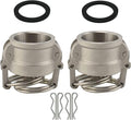 2PCS Cam and Groove Fitting, Type DC, 1.5" Dust Cap, by SAFBY