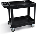 Utility Rolling Tool Cart, 40 x 17-Inch Plastic Rolling Carts Huge Storage by Tooremine