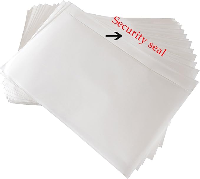 SJPACK 6" x 9" Packing List Envelopes, Shipping Label Sleeves, 100 Packs Clear - Image 2