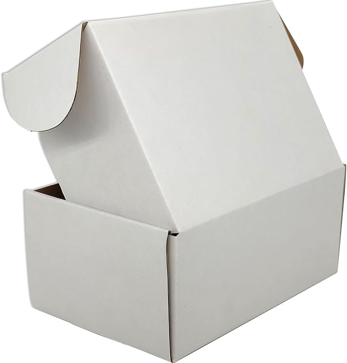 Small White Shipping Boxes for Small Business Pack of 25-9x6x4 inches Cardboard - Image 4