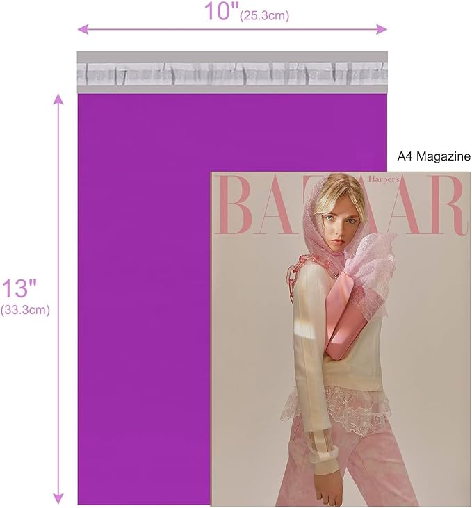 Metronic Poly Mailers 10x13 100 PC, Small Shipping Bags Mailing Envelopes Self - Image 2