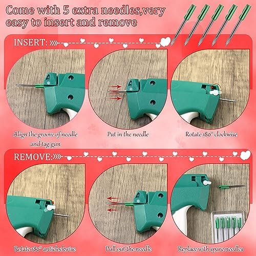 Chumia 3576 Pcs Chumia Stitch Gun for Clothes, Tagging Gun, Red - Image 2