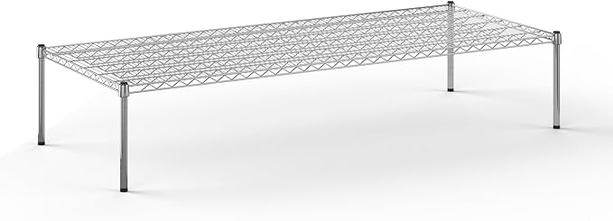 30''W x 72''L x 14''H Chrome Plated Wire Dunnage Rack | Off The Floor Storage by Regal+Altair