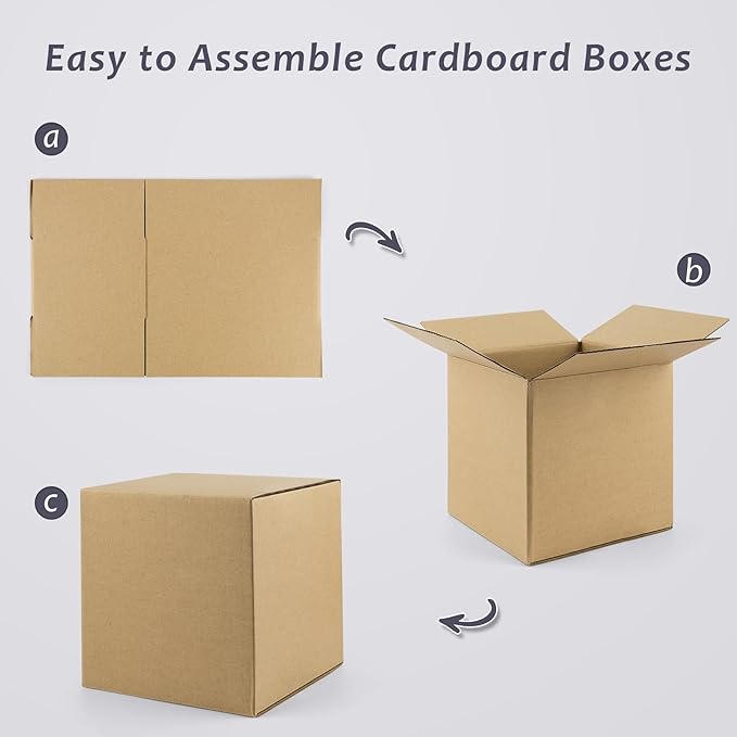 Frametory 8x8x8 Pack of 25 Corrugated Cardboard Packing Shipping Mailing Moving - Image 7