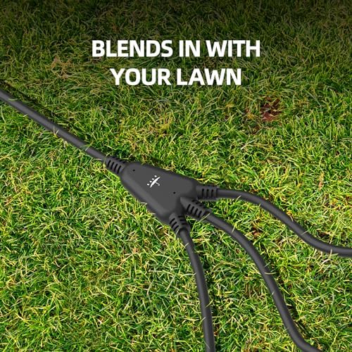 TiFFCOFiO Outdoor Extension Cord with 1 to 3 Splitter Outlets, 25 FT Waterproof Cord with Safety Cover, 3 Electrical Outlets for Christmas Decorations, 16 AWG, ETL Listed - Image 4