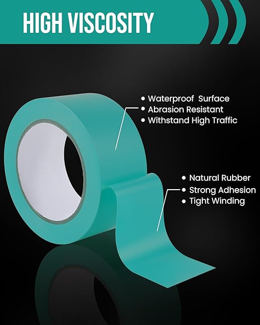 Lichamp Floor Marking Tape, Heavy Duty Safety Marking and Traffic Mark Tapes - Image 3