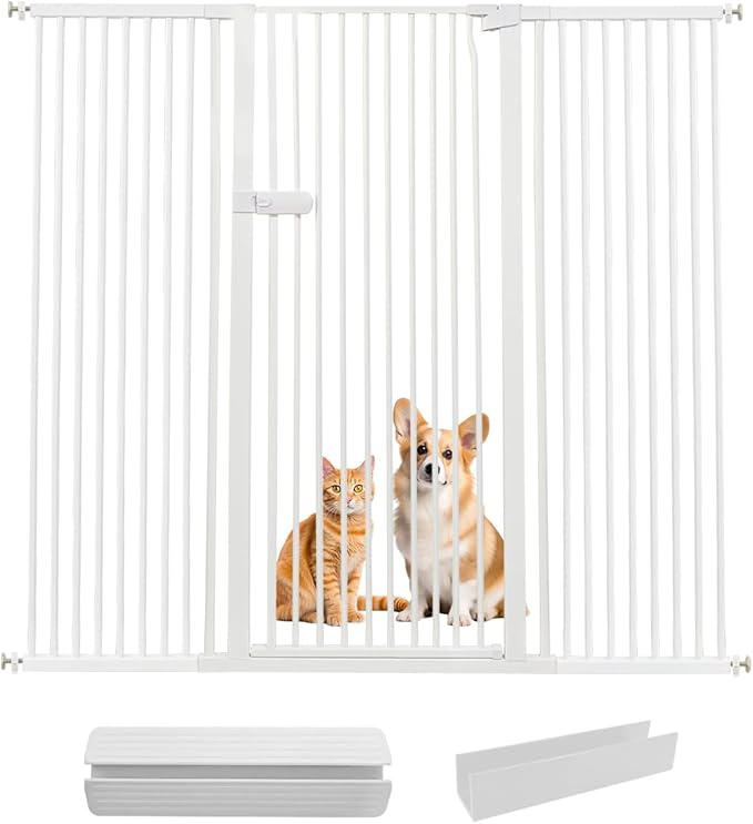 Lumizone Extra Tall Cat Gate 55.12" High Pressure Mounted Extra Wide 2025 New by Lumizone