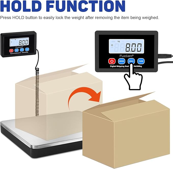 Fuzion Shipping Scale 440lb x 10g Accuracy, Postal Scale - Image 3