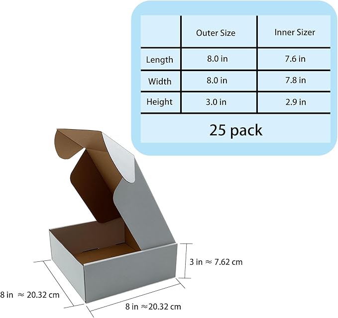 8x8x3 inch Shipping Boxes - Image 5