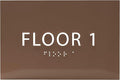 6" X4" Floor 1 Sign by ADACentralSigns