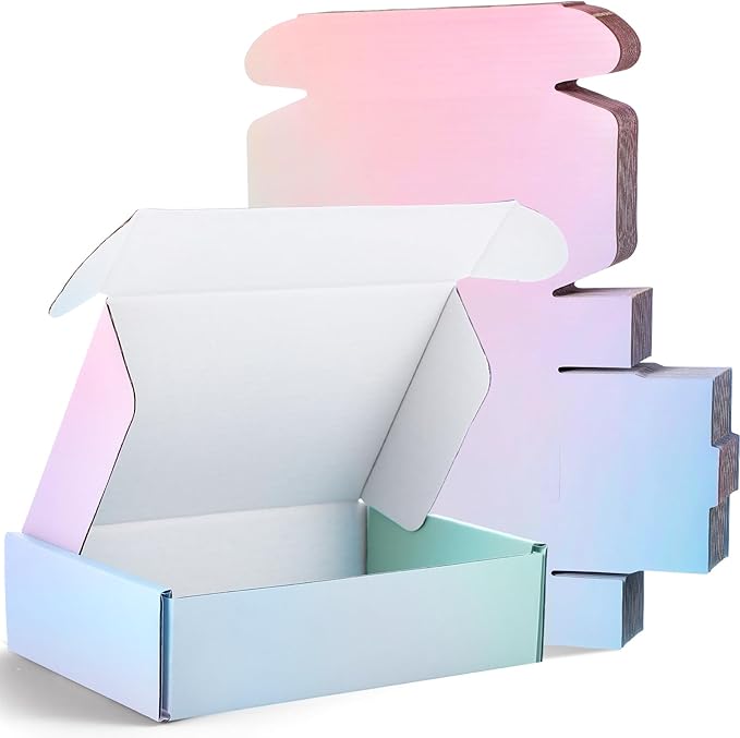 Spakon 50 Packs Shipping Boxes Cardboard Corrugated Mailer Packaging Boxes by Aranorun
