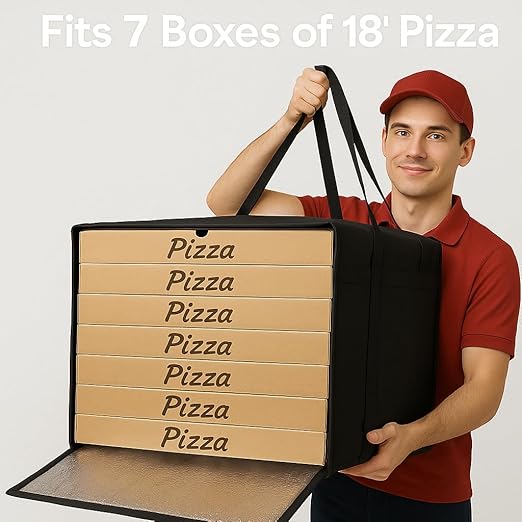 Bodaon Insulated Pizza Delivery Bags, Pizza Pack, Pizza Hot Warmer Carrier - Image 3