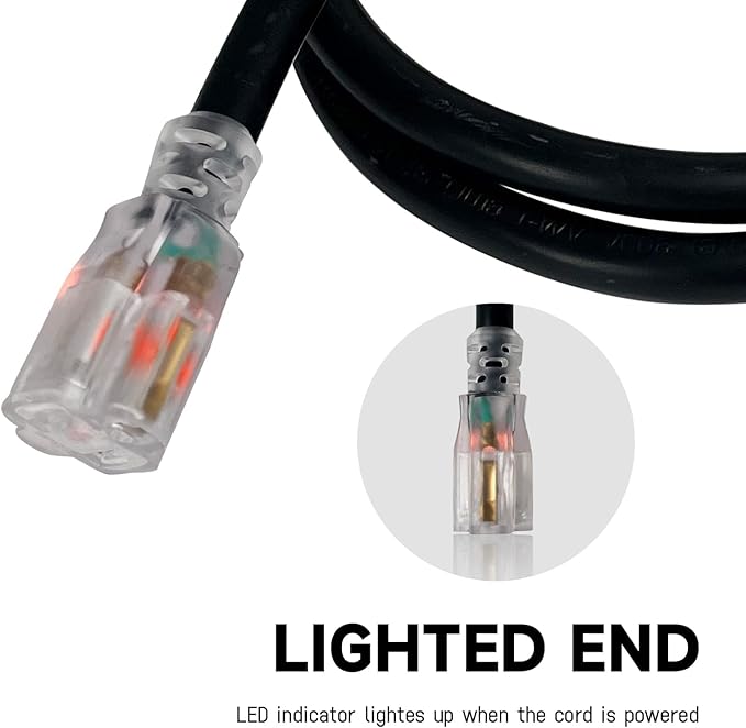 EP 25 Ft Lighted Outdoor Extension Cord - Image 3