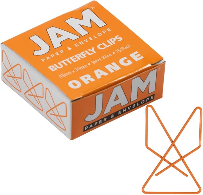 JAM PAPER Colorful Butterfly Clips by JAMPaper