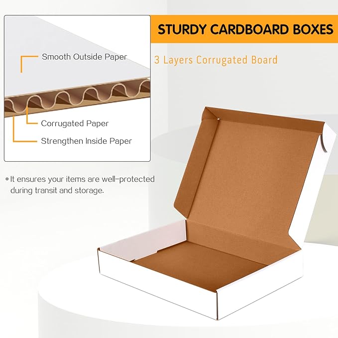 13x10x2 inch Small Shipping Boxes Set of 25 - Image 2