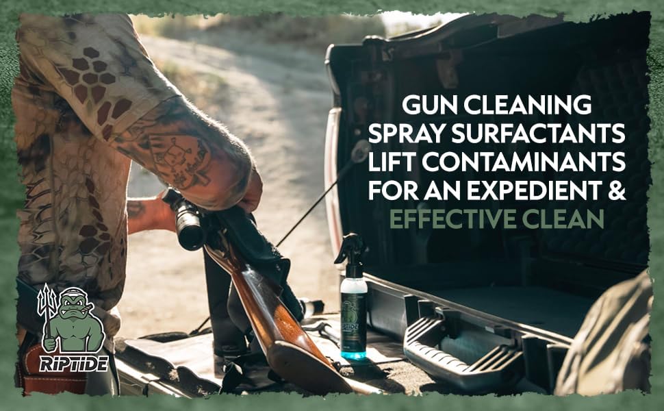 Riptide Armory Advanced Gun Cleaner & CLP+ Graphene 2 Step Kit - Clean, Lube, Protect Long-Lasting Formula - Nano Coat Technology - Veteran Founded & Formulated by Former US Navy Seal - Image 3