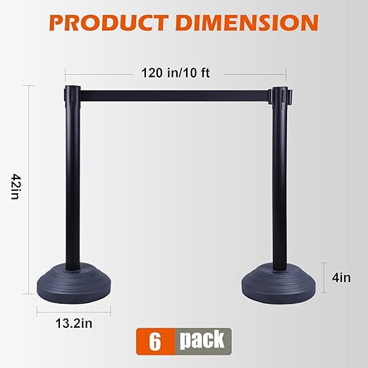 6 Pack Crowd Control Stanchions - Image 2
