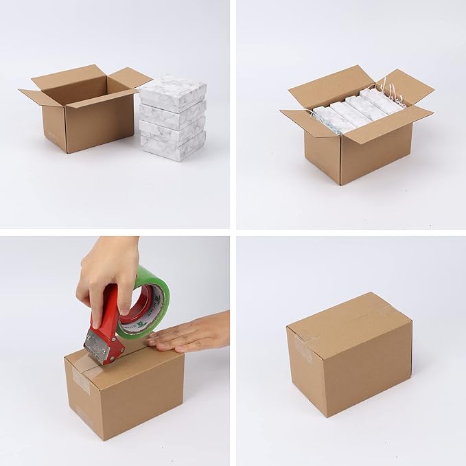 CRUGLA 40 Packs 6x4x4 Shipping Boxes Corrugated Cardboard Boxes Mailers - Image 5