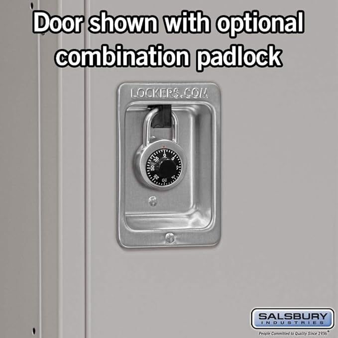 Salsbury Industries 62352GY-U Unassembled Standard Metal Locker - Image 7