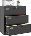 Lateral File Cabinet, Metal Filing Cabinet by ZAOUS