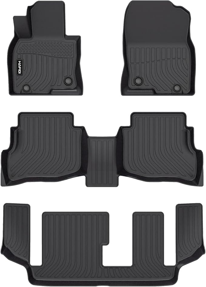 HAFIDI® Floor Mats Fit for 2016-2023 Mazda CX-9 All Weather Protection TPE by HAFIDI