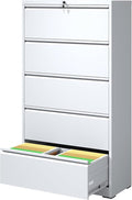 5 Drawer Lateral File Cabinets by IKIMIMetalFurniture