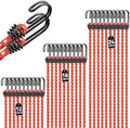 30-Piece 12" 18" 24" Elastic Bungee Cords with Hooks: Bungee Cords Heavy Duty Outdoor, Bungie Cord Bundle Assortment with Metal Hook, Bungee Straps for Kayaking, Camping, Garage Storage by ELEAD