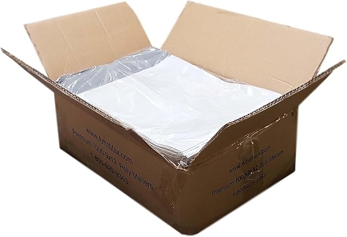 iMBAPrice 1000 - 9x12 Premium Matte Finish White Poly Mailers Envelopes Bags - Image 2