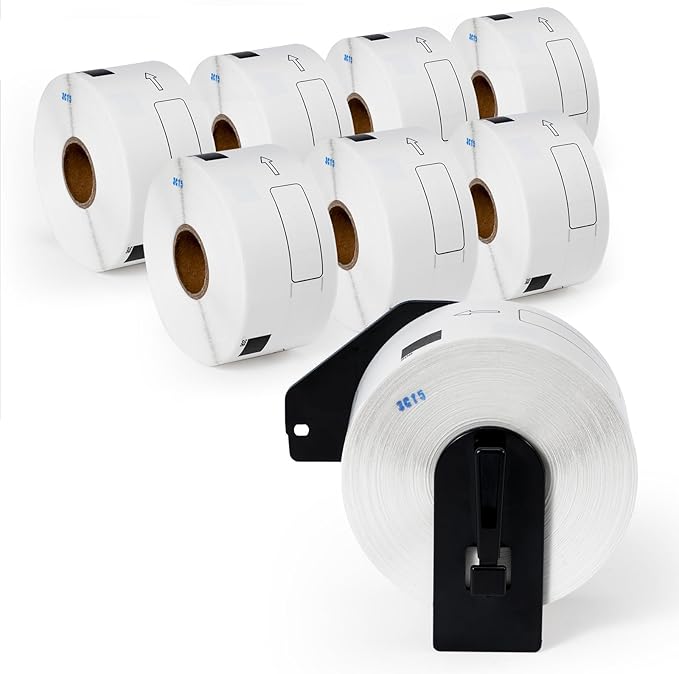 Compatible with Brother QL-800 Label DK-1208 Large White Paper Address Die-Cut by COLORWING
