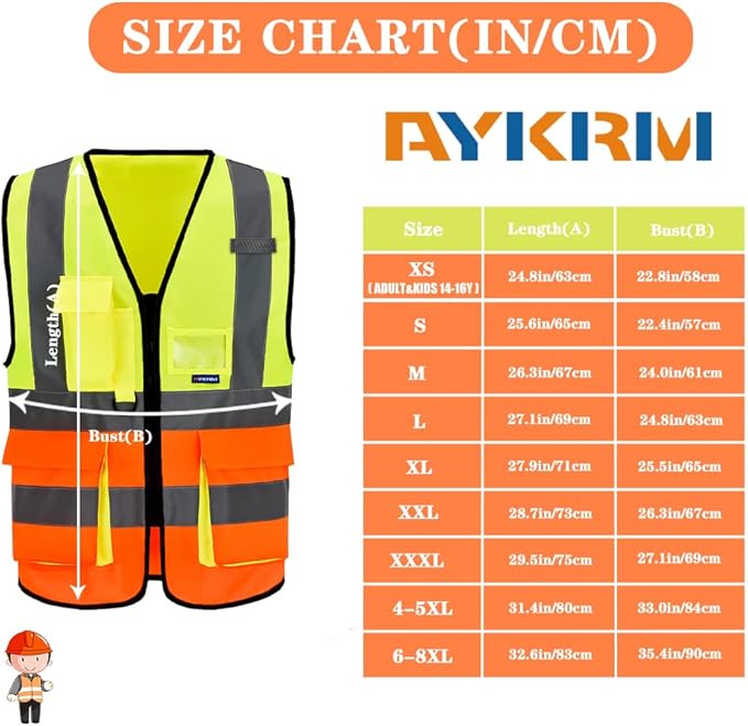 A-SAFETY High Visibility Reflective Safety Vest Customize Logo - Image 2