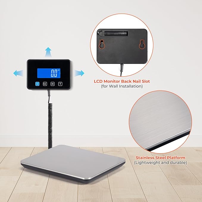 MUNBYN Shipping Scale, 440lb/1.8oz Digital Postal Scale - Image 9